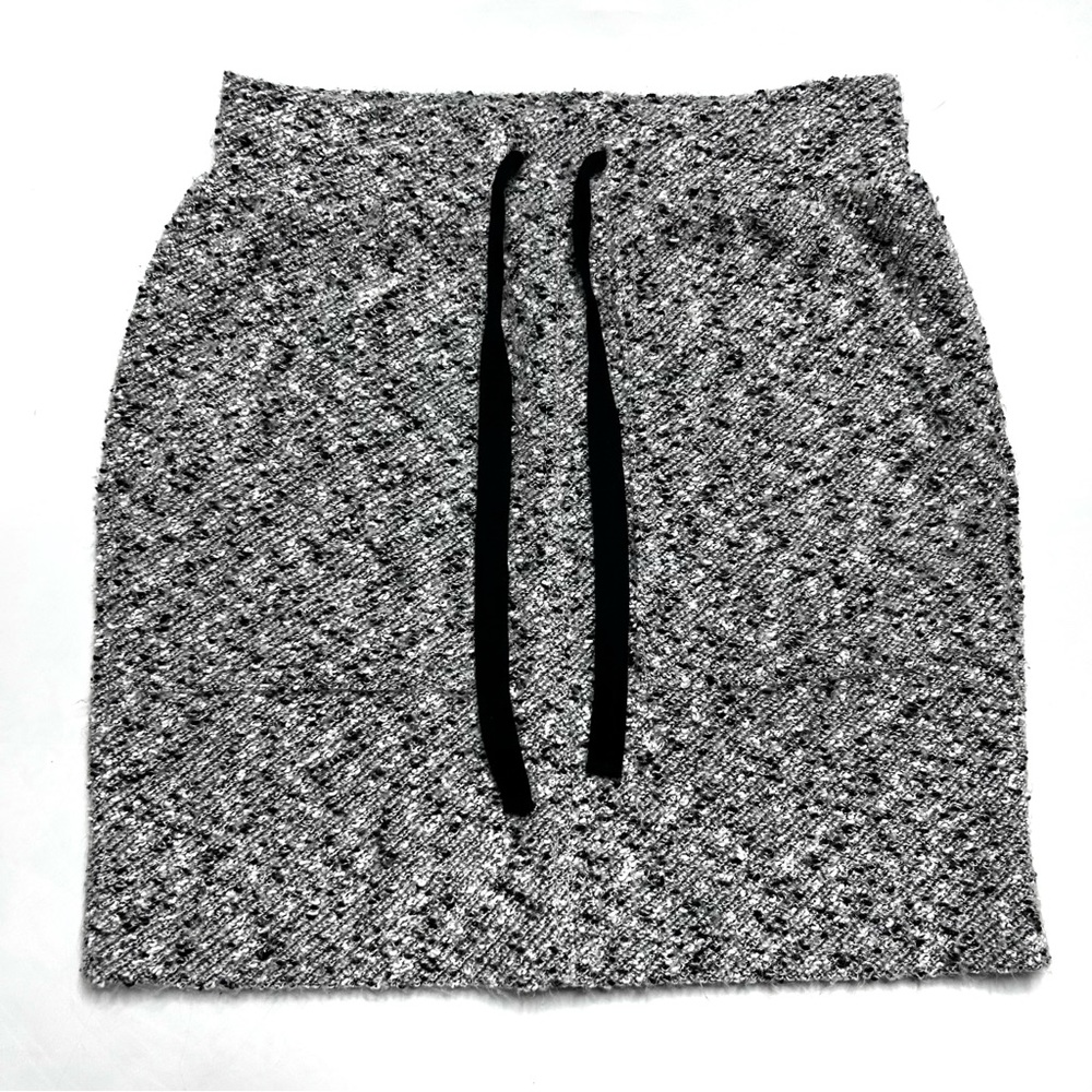 Lou and Grey for Loft Skirt Women’s XS Tweed Mini Soft Sweater Stretch Gray